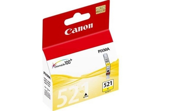 Оригинальный картридж Canon CLI-521; 2936B004; Yellow; Желтый