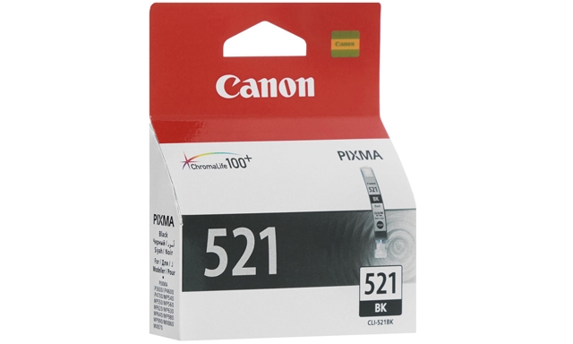 Оригинальный картридж Canon CLI-521; 2933B004; Black; Черный