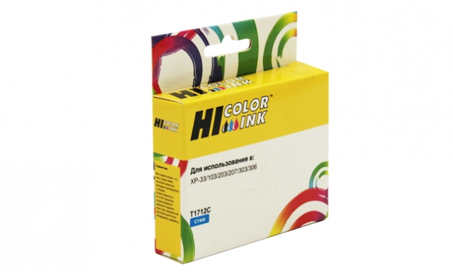  Hi-Color  Epson T1712; C13T17124A10; Cyan