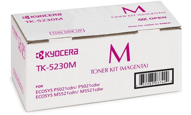 Оригинальный картридж Kyocera TK-5230M; 1T02R9BNL0; Magenta; Пурпурный