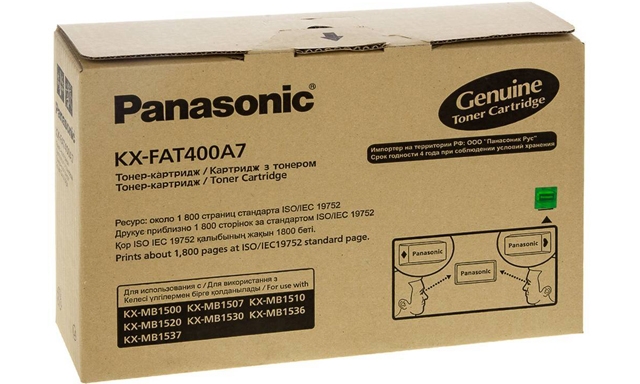 Оригинальный картридж Panasonic KX-FAT400A